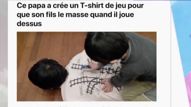 Le T Shirt Pour Se Faire Masser Par Son Enfant Extrait Vid O T L Matin