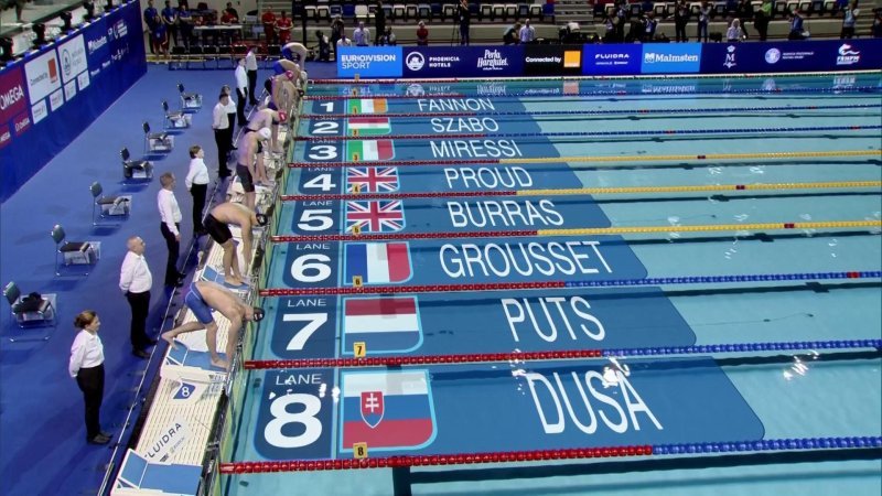 VIDEO 50m Nage Libre H Maxime Grousset Rejoint Florent Manaudou En