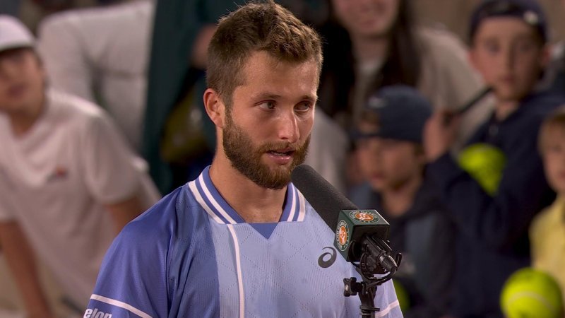 VIDEO 1er Tour Corentin Moutet Je Suis Fier De Nous Roland Garros