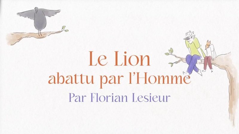 Le Lion Abattu Par Lhomme De La Fontaine Par Florian Lesieur En Replay