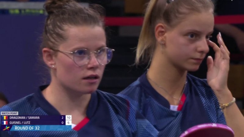 VIDEO Munich 2022 tennis de table Océane Guisnel et Charlotte Lutz