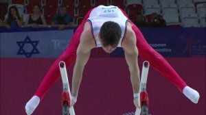 Gymnastique artistique. L'Ukrainien Illia Kovtun champion d'Europe des  barres parallèles