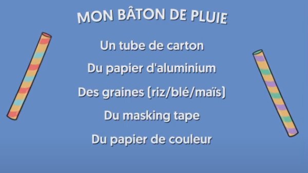 Bâton de pluie Bleu/Vert