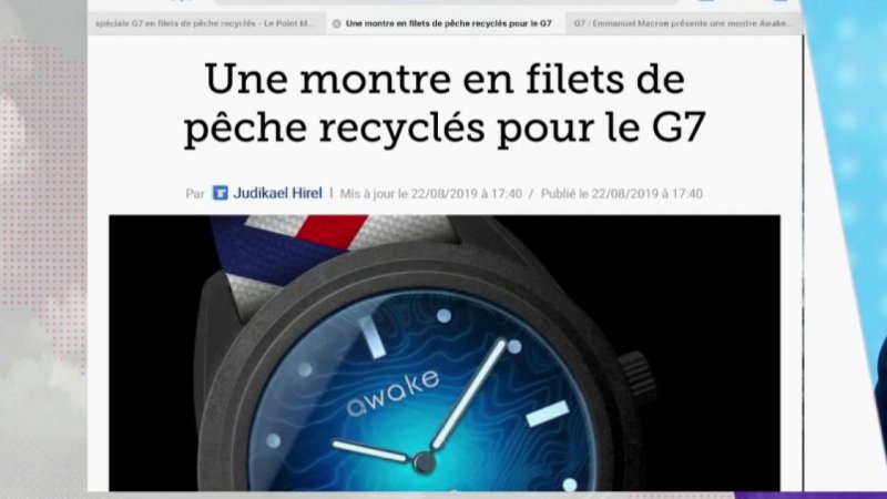 Montre discount awake macron