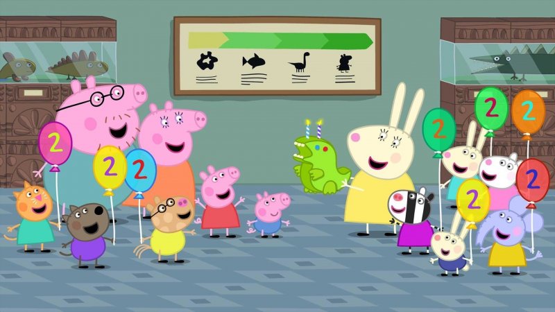 Peppa Pig Carte d'anniversaire officielle 2 ans – You're 2 – George Pig