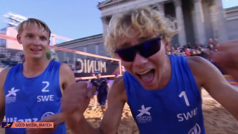 VIDEO. Munich 2022 / Beach Volley : Les Suédois David Åhman Et Jonatan ...