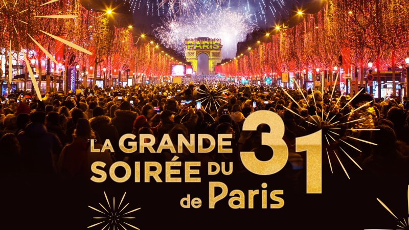 Nouvel an 2023 aux Champs-Elysées : feu d'artifice et vidéo