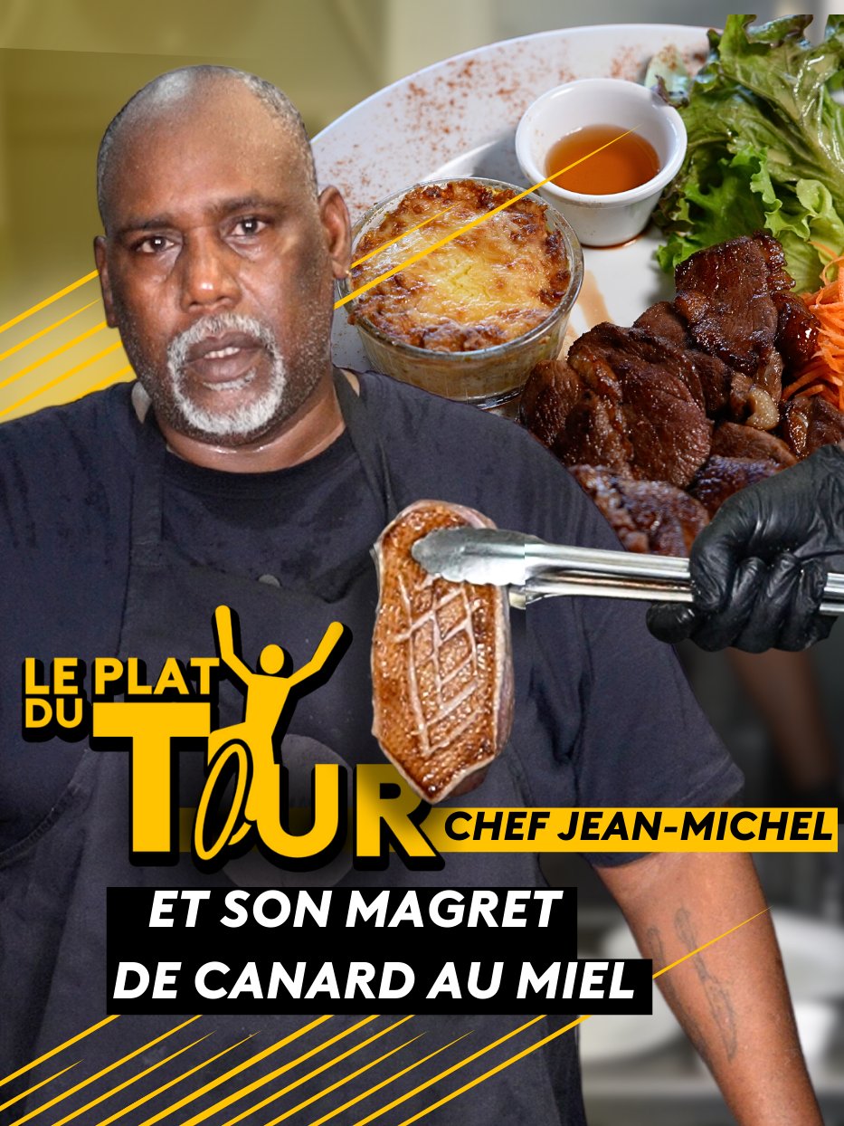 Magret de canard au miel et sésame, frites de patates douces