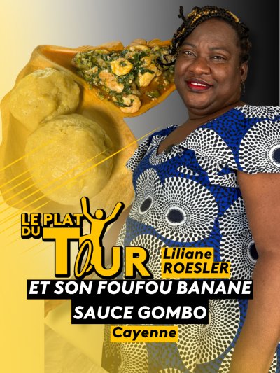 Foufou banane sauce Gombo - Liliane Roesler - Cayenne - vidéo undefined - france.tv