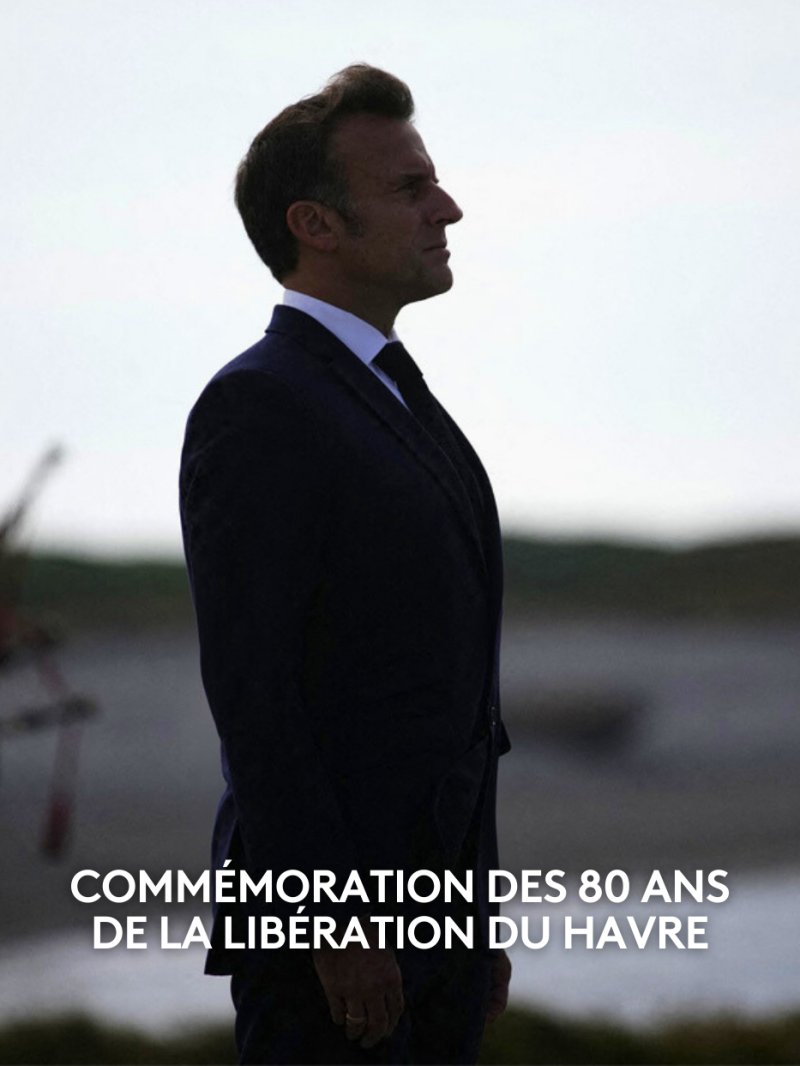 L'hommage d'Emmanuel Macron aux  2 400 Havrais morts durant la libération de la ville - vidéo undefined - france.tv